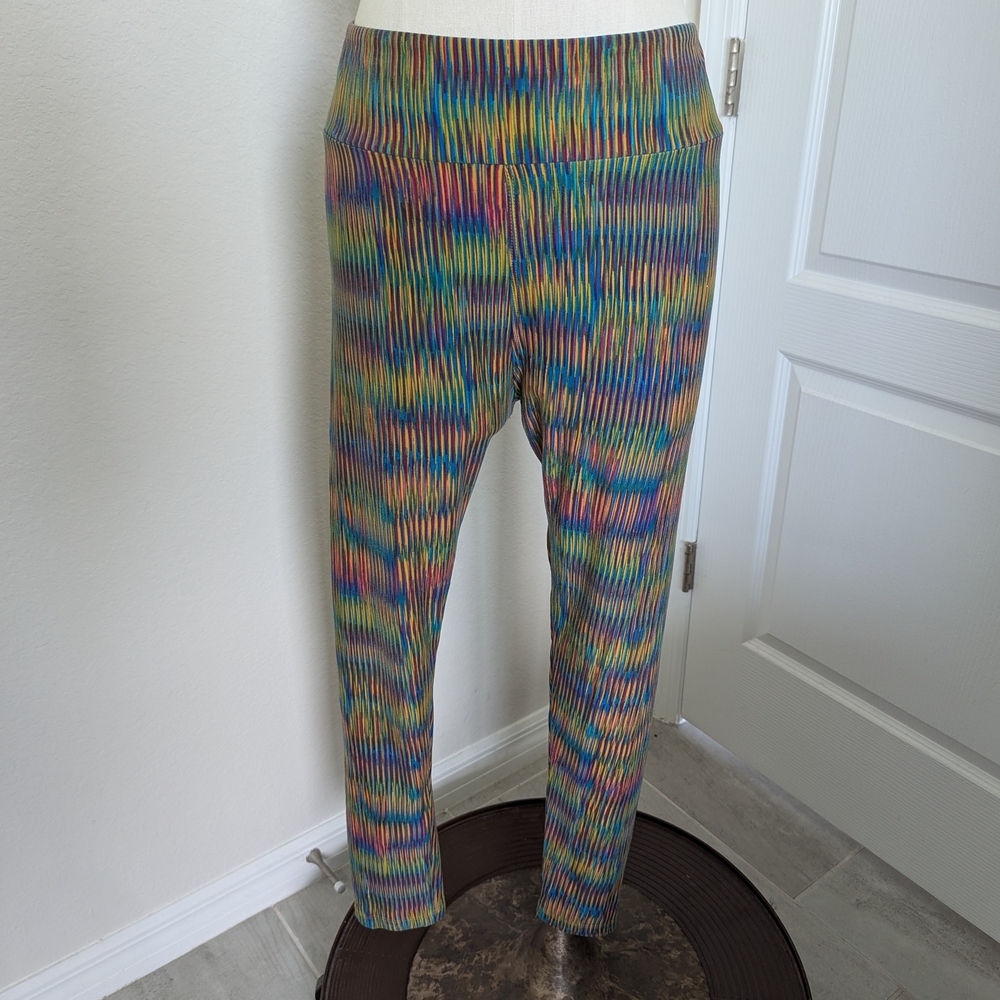 LuLaRoe Multicolor Striped Leggings